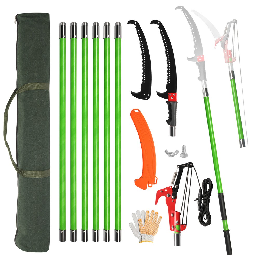 26FT Tree Pruner Pole Saw Blade Branch Limb Pruning Trimmer Cutter Extendable