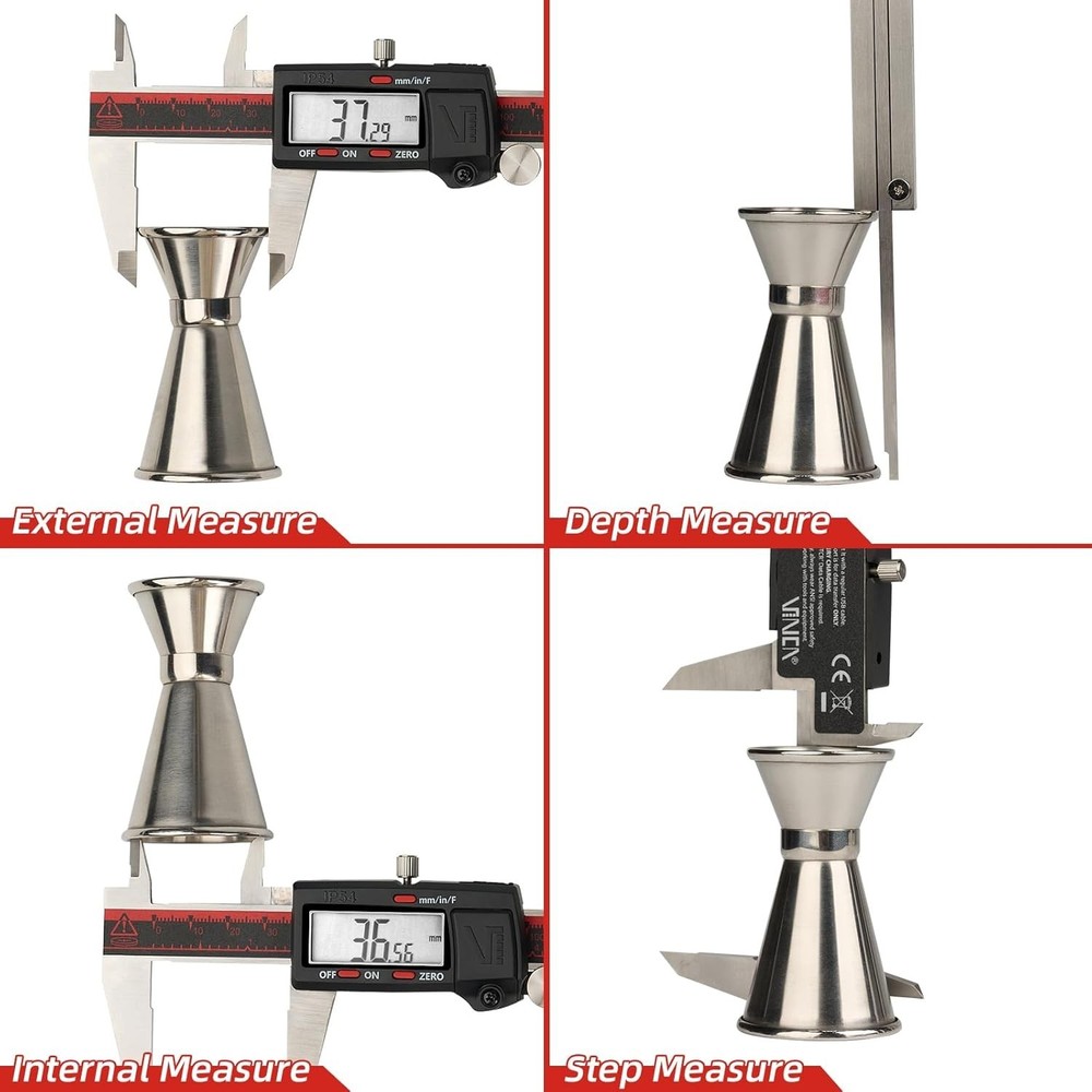 Stainless Steel Digital Caliper - Waterproof, RS232 Data Transfer Enabled
