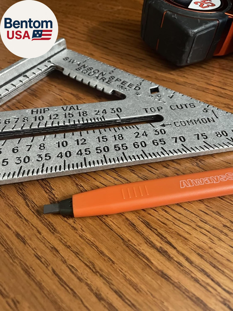 Co CP216 Alwayssharp Refillable Mechanical Carpenter Pencil, Two Pack, with 8 Mo