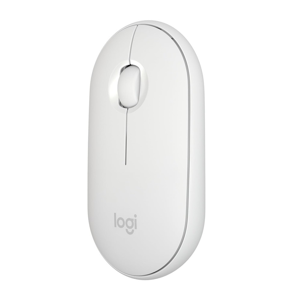 Logitech Slim Wireless Bluetooth Mouse White Optical Portable Mouse for Mac