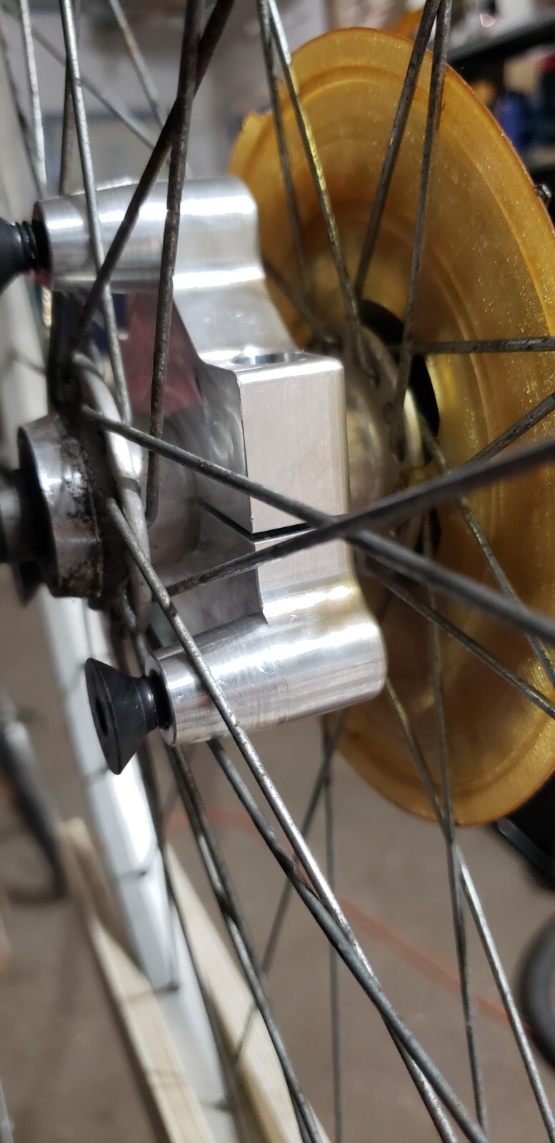 Rear Wheel Hub Adapter CNC Fully Made for Spoke Bike Wheel-Gas Motorized Bicycle