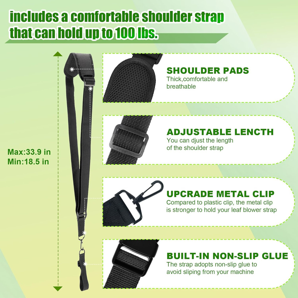 Upgraded Ergonomic Trimmer Grip, String Trimmer Handle, with Trimmer Shoulder Ha