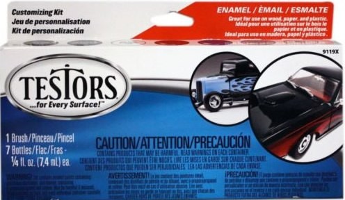 Testors 9119X Enamel 7-Bottle Customizing Kit