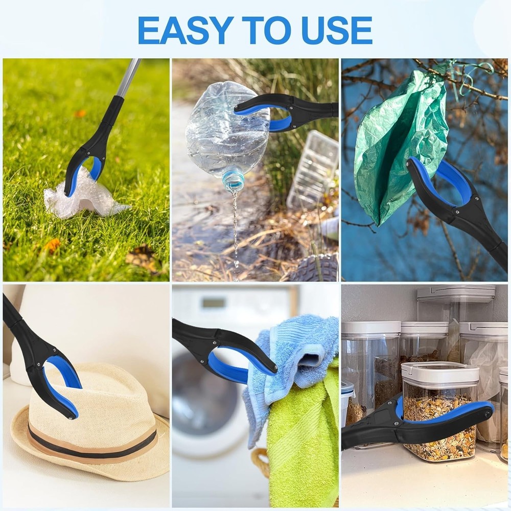 Multi-Use 6-Pack 32-Inch Grabbers - Lightweight Assist Tools for Everyday Tasks