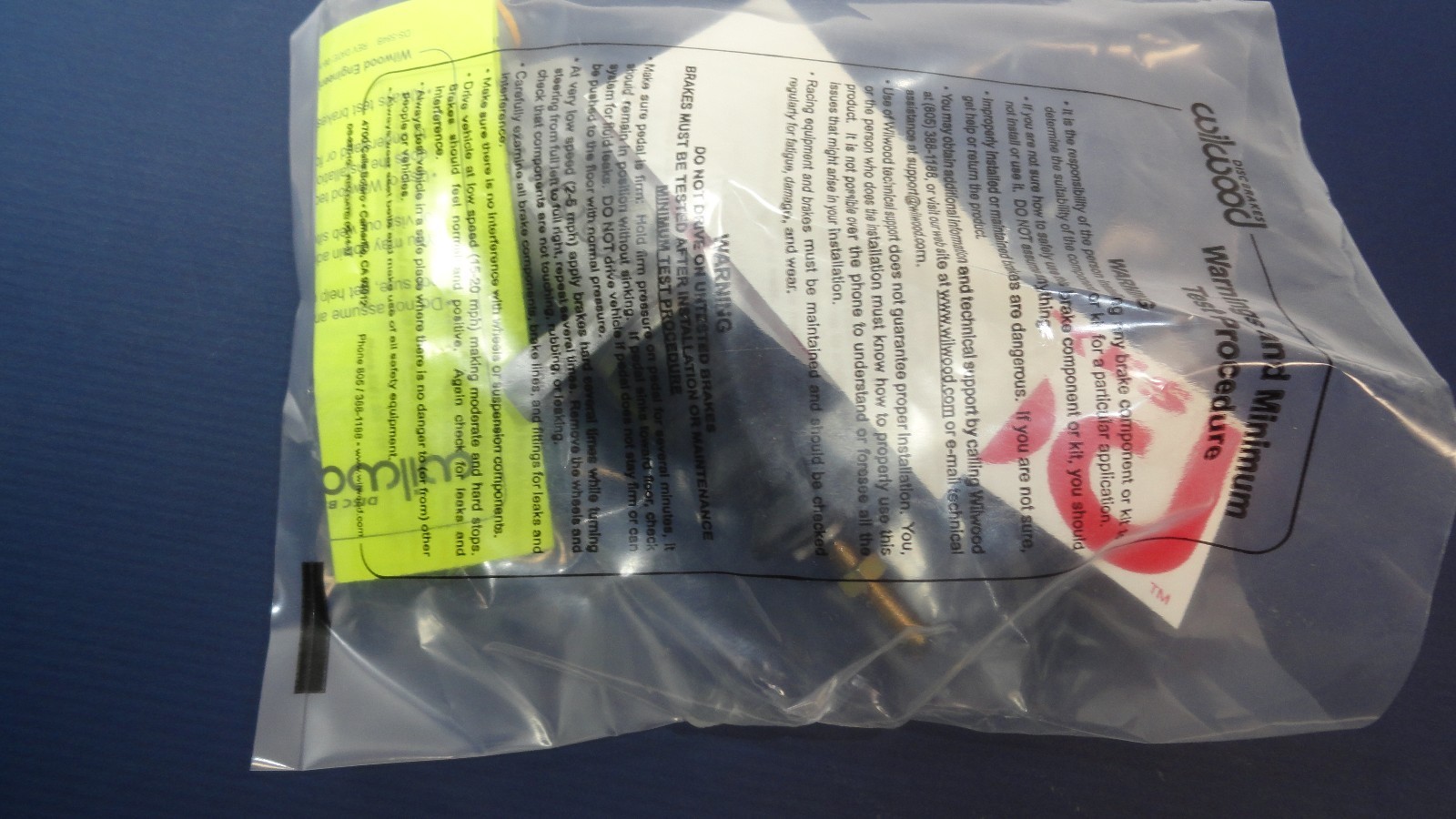 Wilwood Compact Remote Aluminum Master Cylinder 3/4" Bore PN: 260-6089