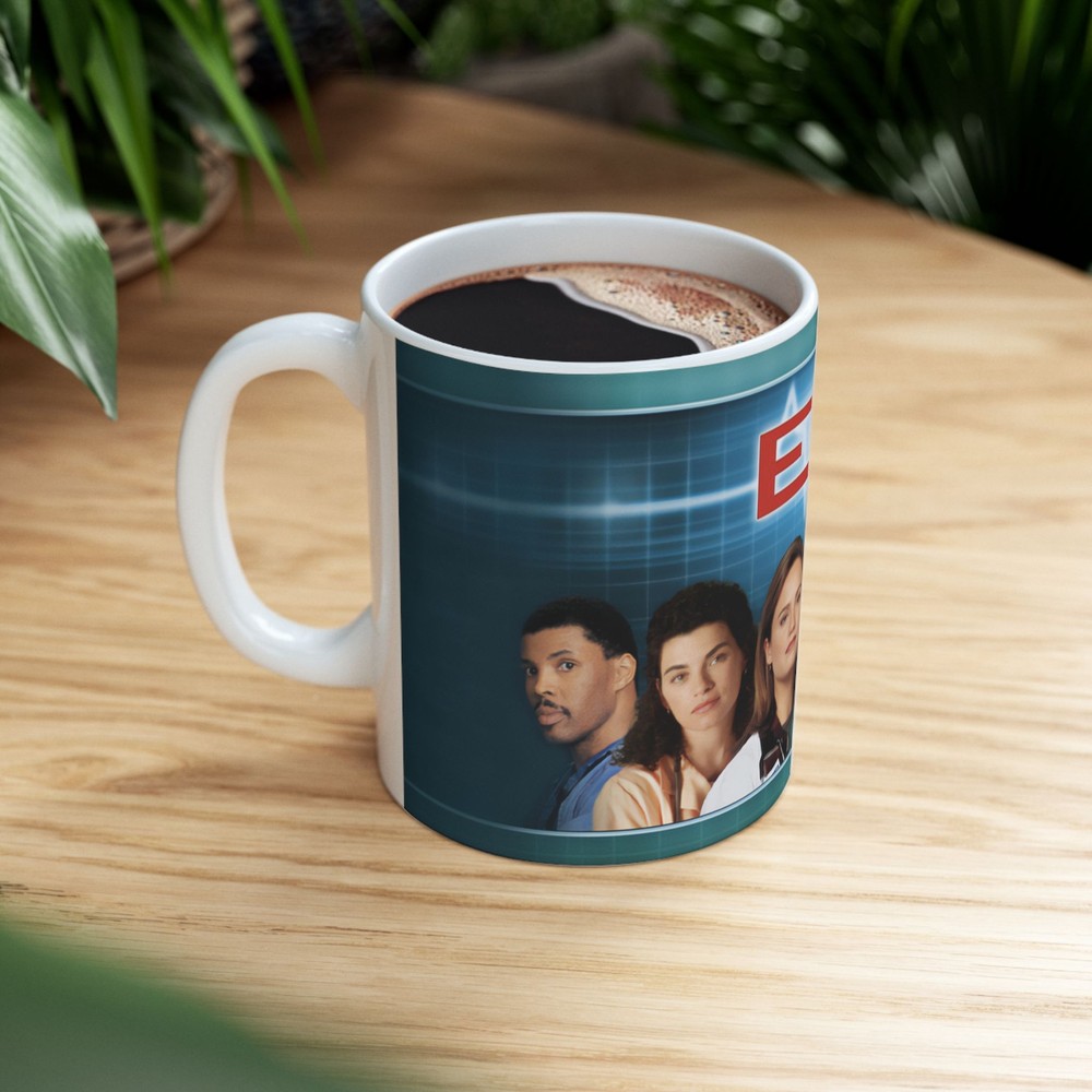 ER Ceramic Mug, 11oz, Classic TV, Unique Gift Idea, Coffee