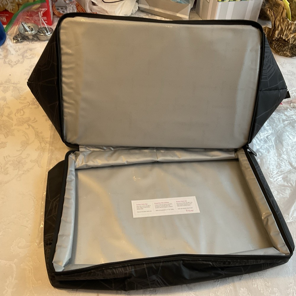 NEW!! Thirty One Bake & Take Party Cooler ( Black Spiderwebs )