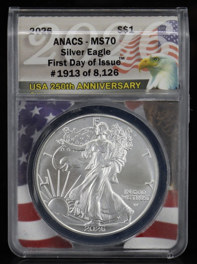 2026 American Eagle ANACS MS70