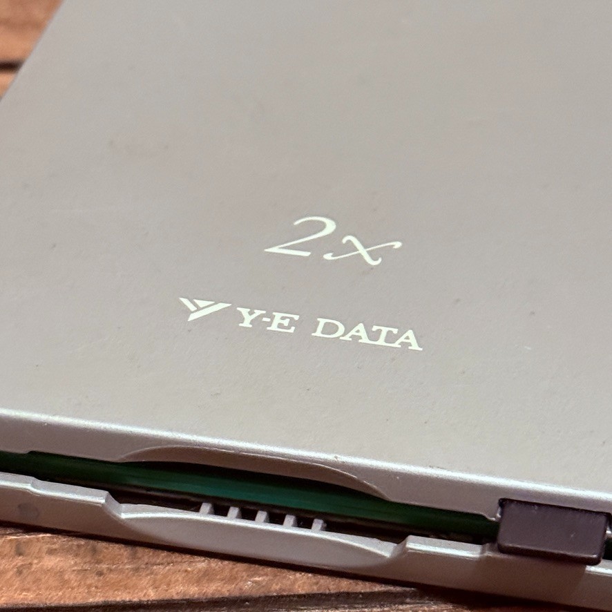 Y-E Data 2x USB External Floppy Disk Drive YD-8U12 w Disk Vintage