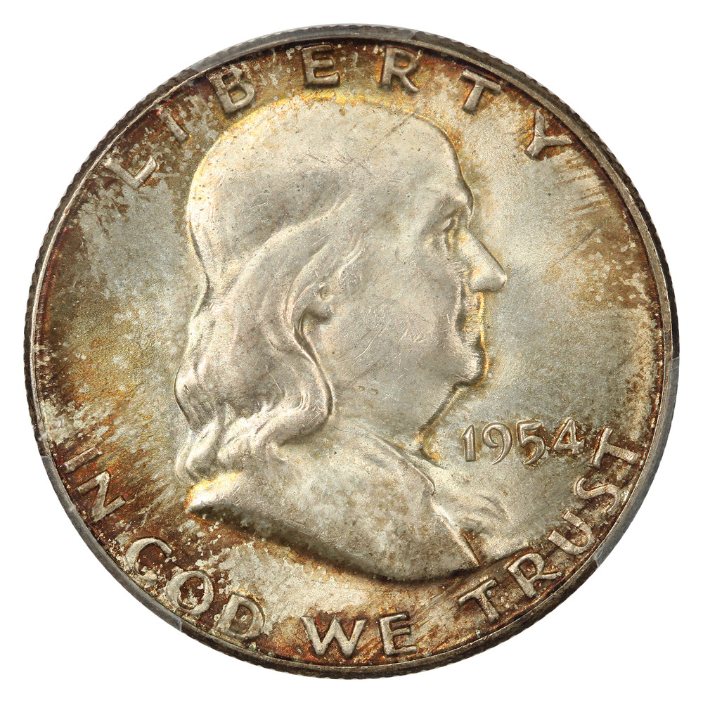 1954-S 50C PCGS MS65FBL - Franklin Half Dollar