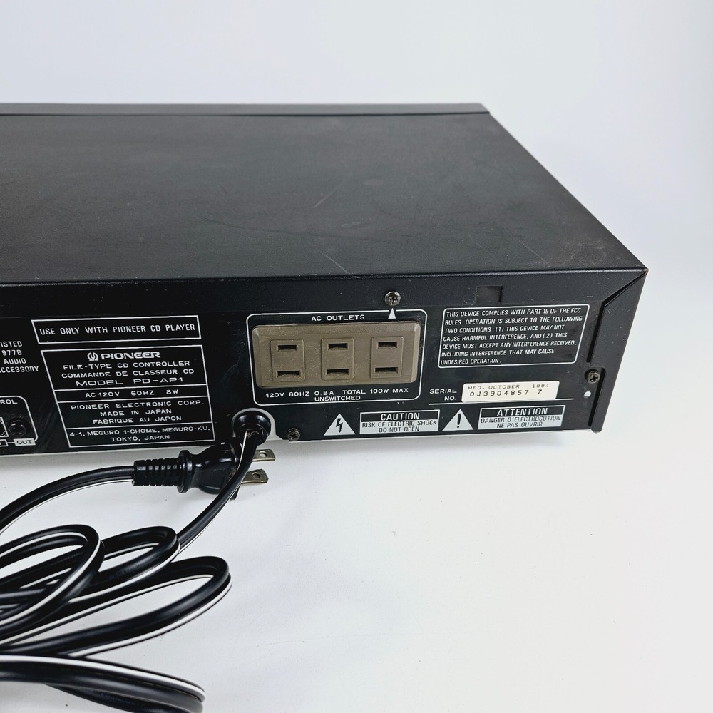 Pioneer PD-AP1 Compact Disc File System CD Controller w/ Remote Tested & Working