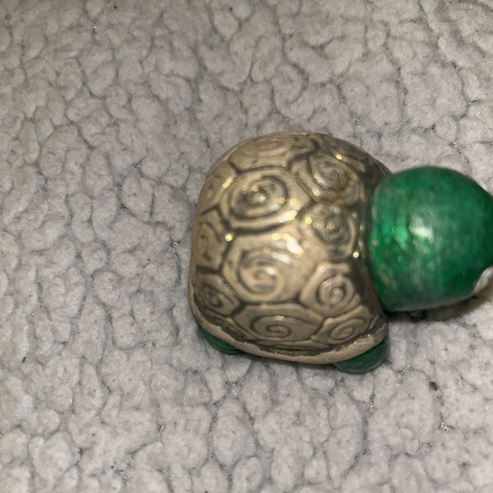 2.5” Hand Painted Mini Turtle Figurine