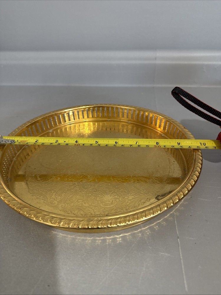 24k Electro Gold Plated Serving Dish