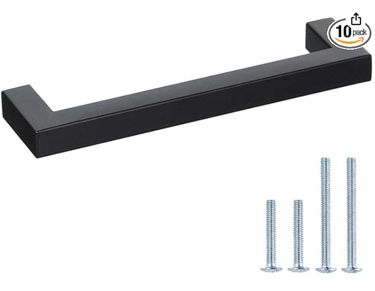 Ticonn Cabinet 5in Pull Black 10 pack