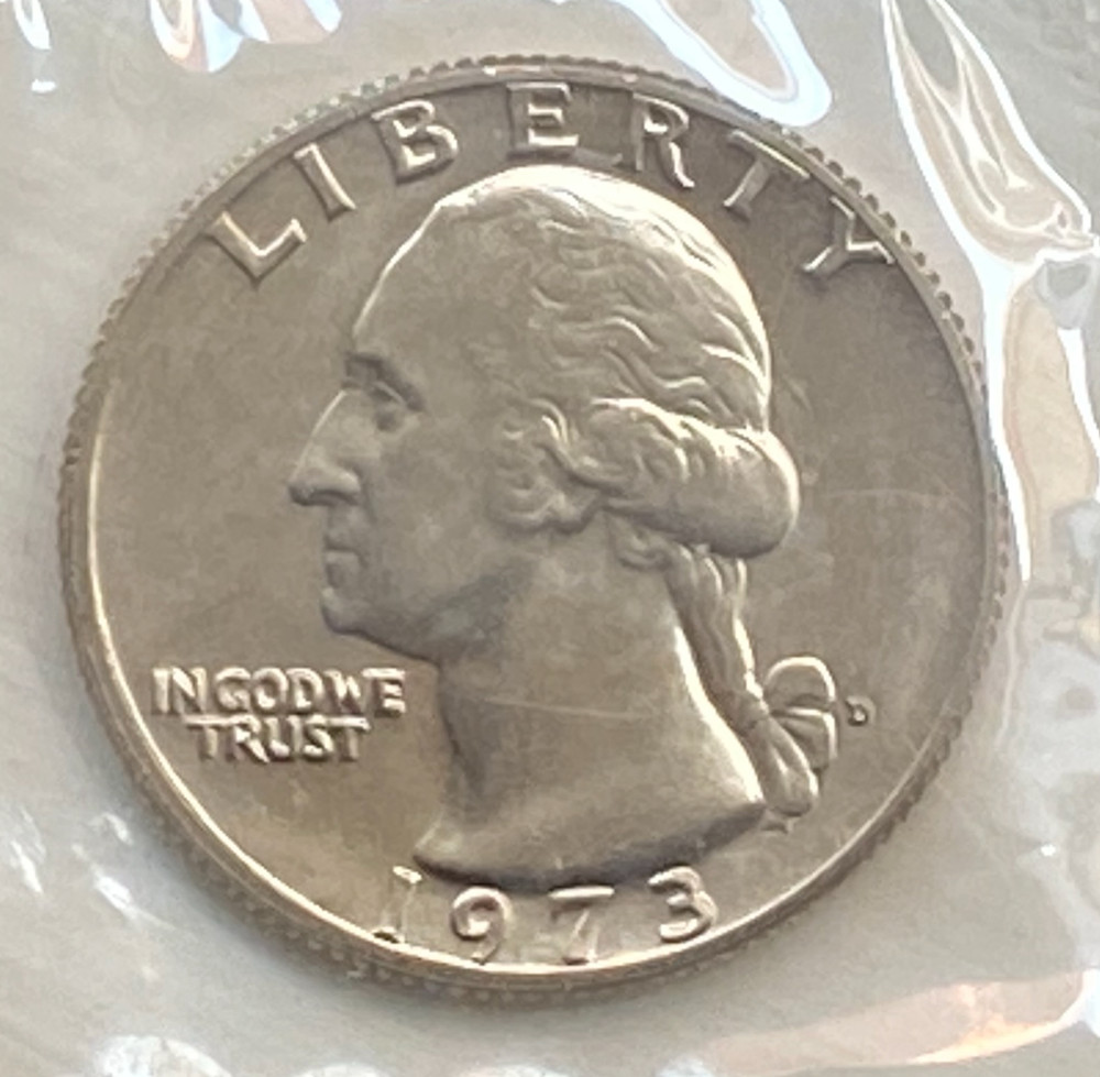 1973 D Washington Quarter - Uncirculated in Mint Celo