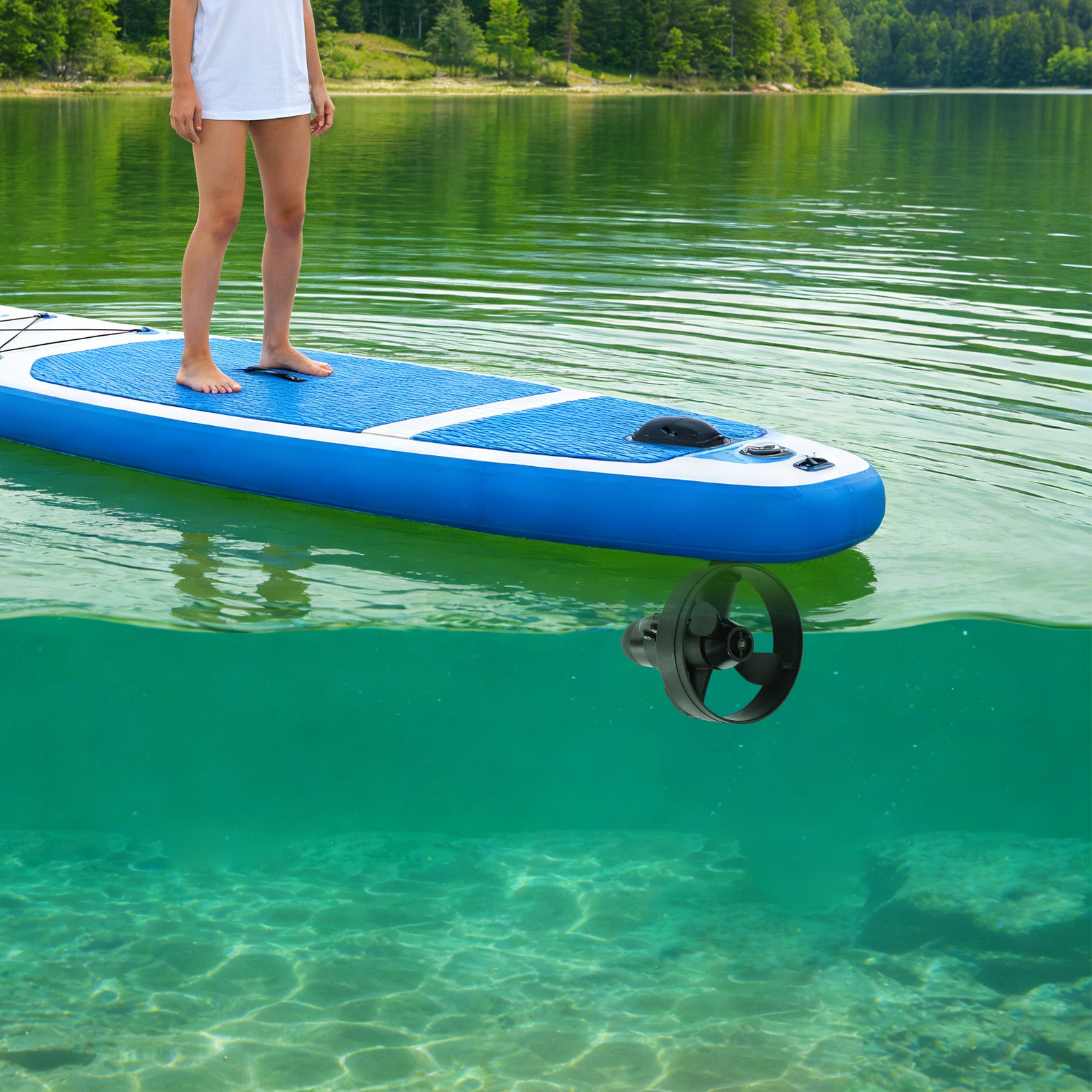 SUP Propeller Propulsion, Stand Up Paddle Board Motor Underwater Thruster 288W