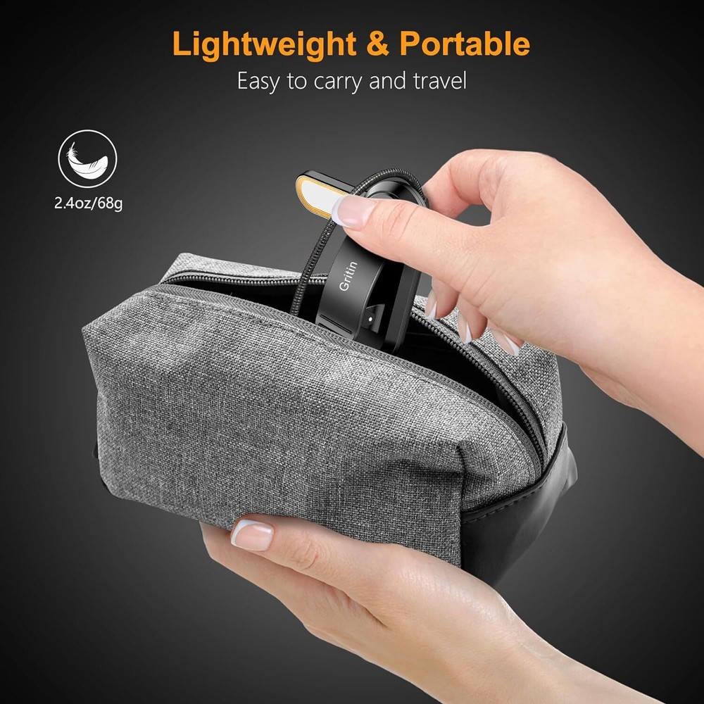 Rechargeable Book Light For Reading In Bed With 19 Led &memory Functioneye Carin