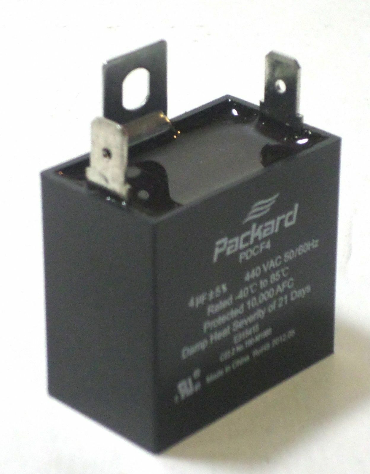 Packard PDCF4 HVAC Dry Motor Run Capacitor. 4 MFD/UF 440 Volts