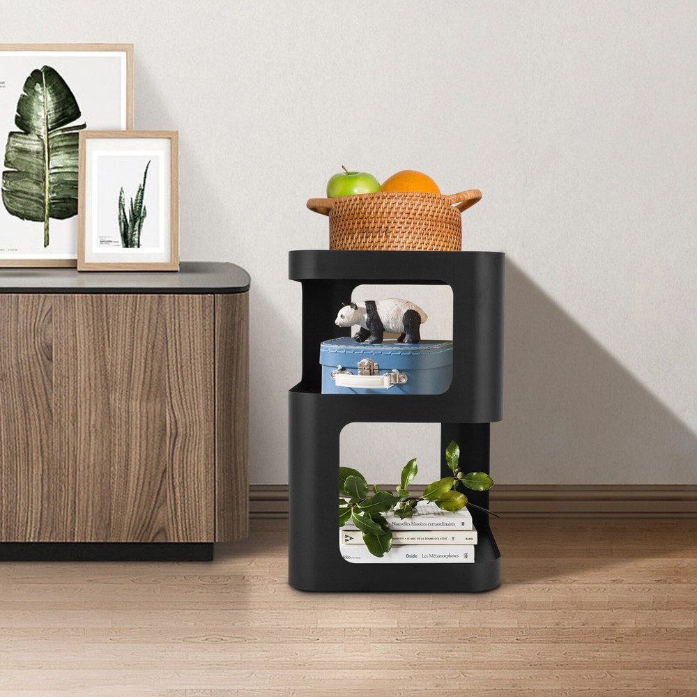 3-tier Side Table Coffee Table Sofa Bedside Table Storage Organizer Space Saving