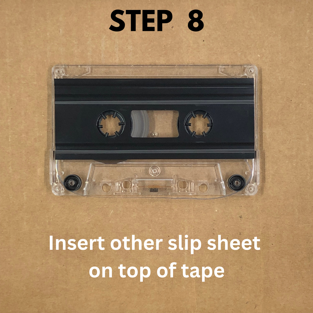 AUDIO CASSETTE TAPE REPLACEMENT COMPONENT KIT Pressure Pad Slip Sheets & Shield