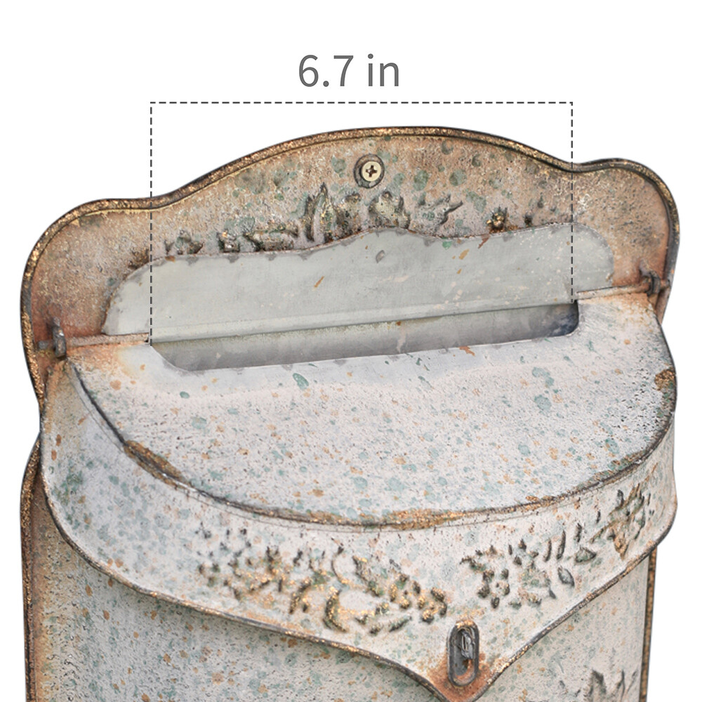 Vintage Mailboxes Wall Mount Rustic Mailboxes for Home Outside Wall Decor