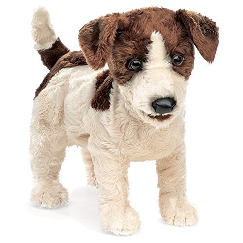 Folkmanis Jack Russell Terrier Hand Puppet, Smooth Coat