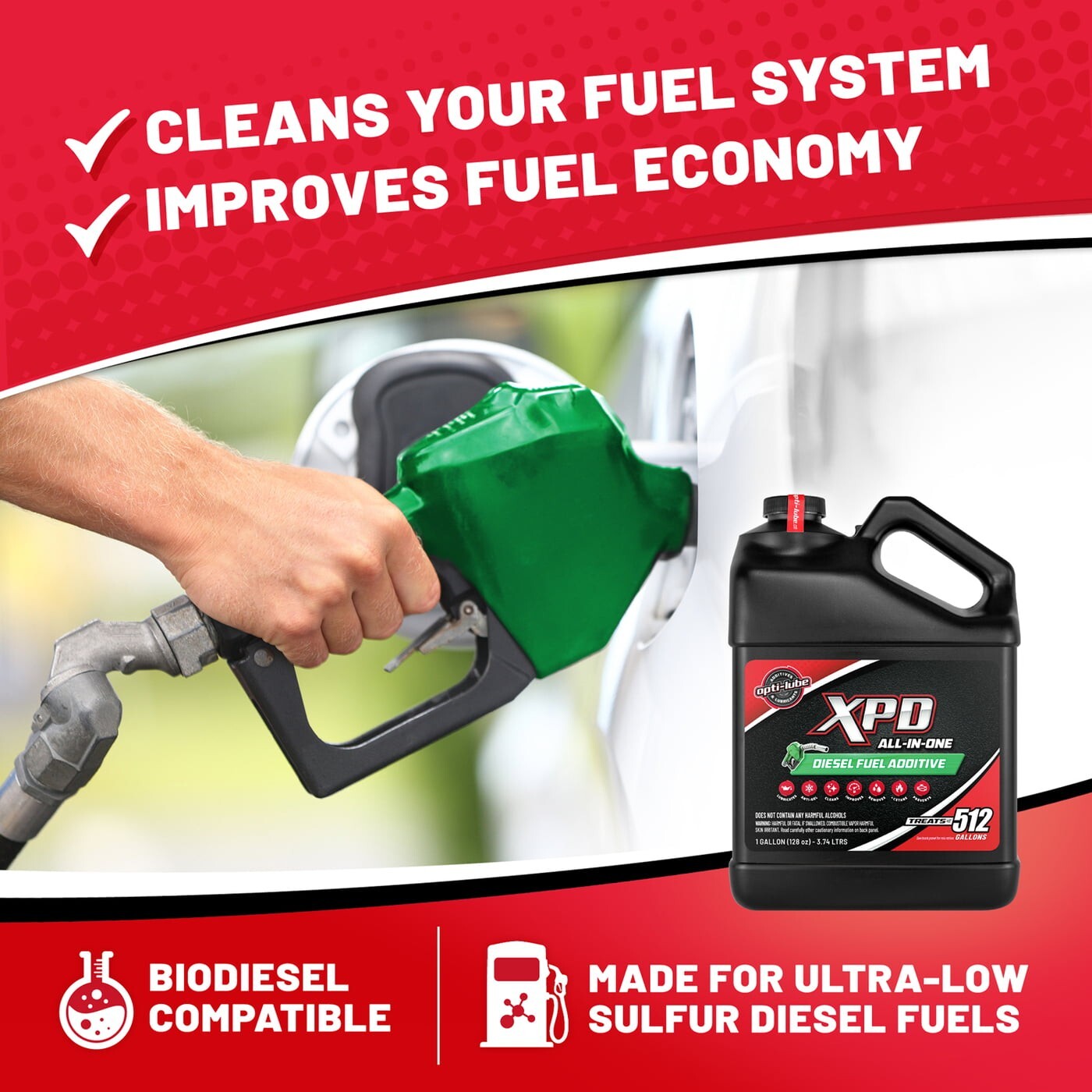 Opti-Lube XPD Diesel Fuel Additive: 1 Gallon without Accessories OPT-XPD1-NA