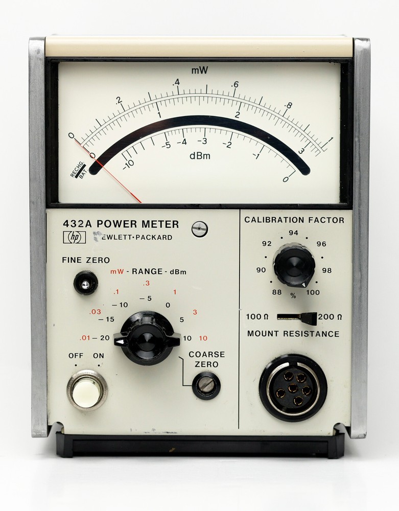 HP / Keysight 432A Power Meter with 8478B Thermistor Mount & Cable