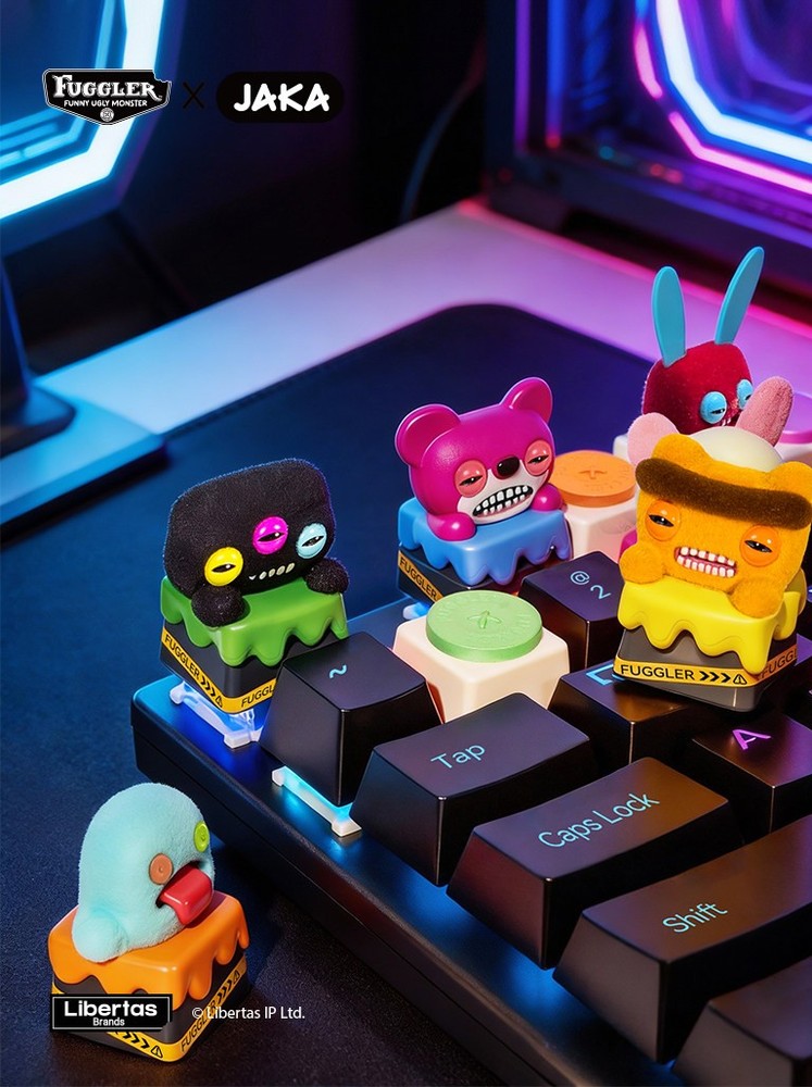 Fuggler X JAKA Keyboard Cap Series Blind Box Stress-relief Keychain Pendant Gift