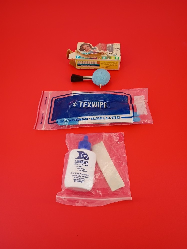 Vintage Camera Blower Brush And Other Camera Items