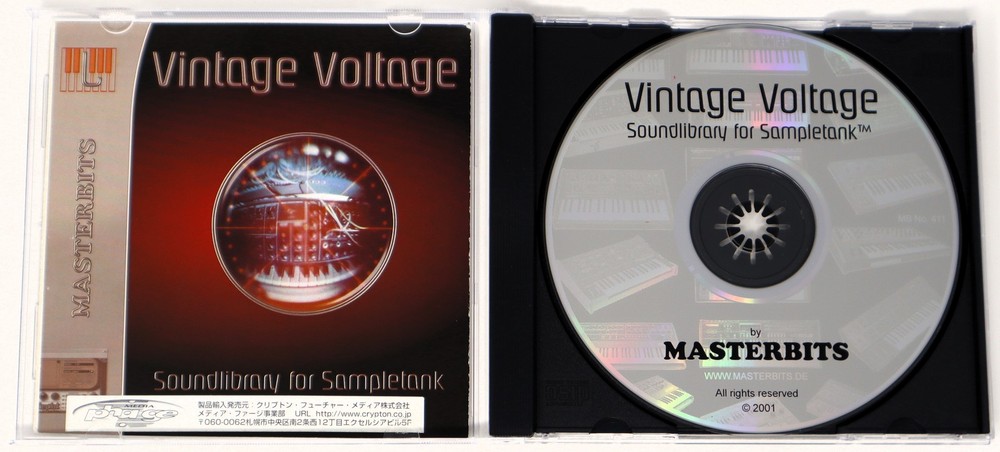 Masterbits Vintage Voltage Sampletank Format Sample/Sound Library/Sampling CD