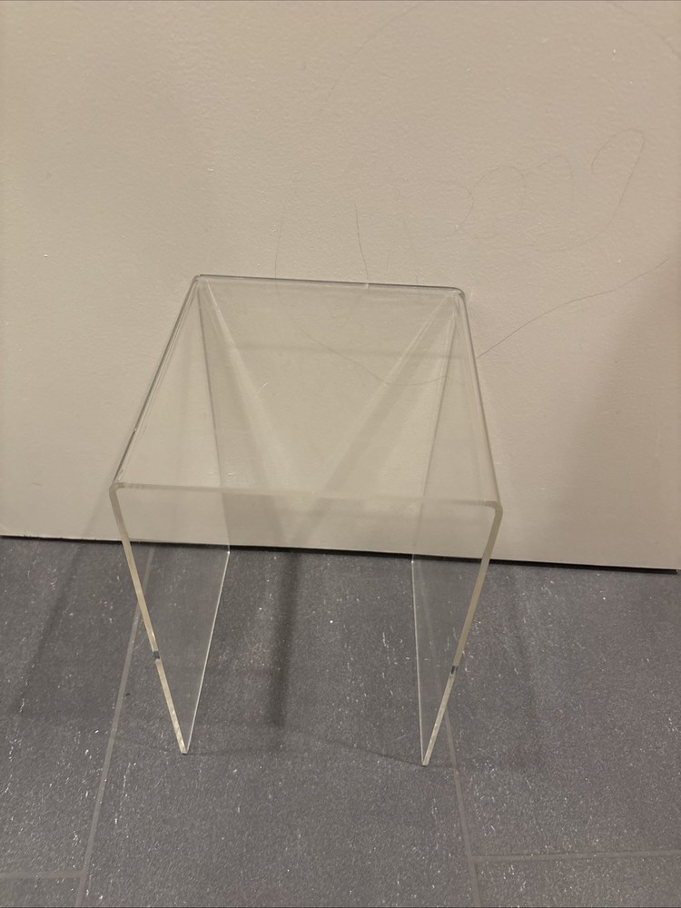 Acrylic Display Stand Base 13inch Clear Square Riser, 9x2"