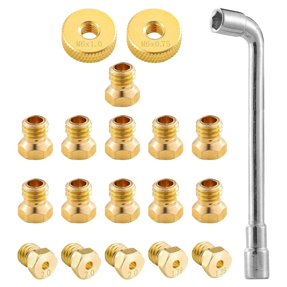 Catilon Natural Gas Orifices Nozzle Conversion Kit, Propane to Brass