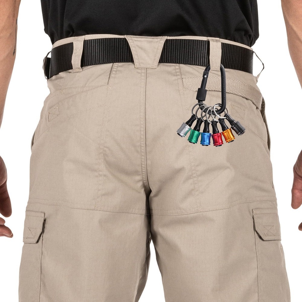 7-21PCS Hex Shank Quick Release Keychain Screwdriver Drill Bit Holder Bits Set