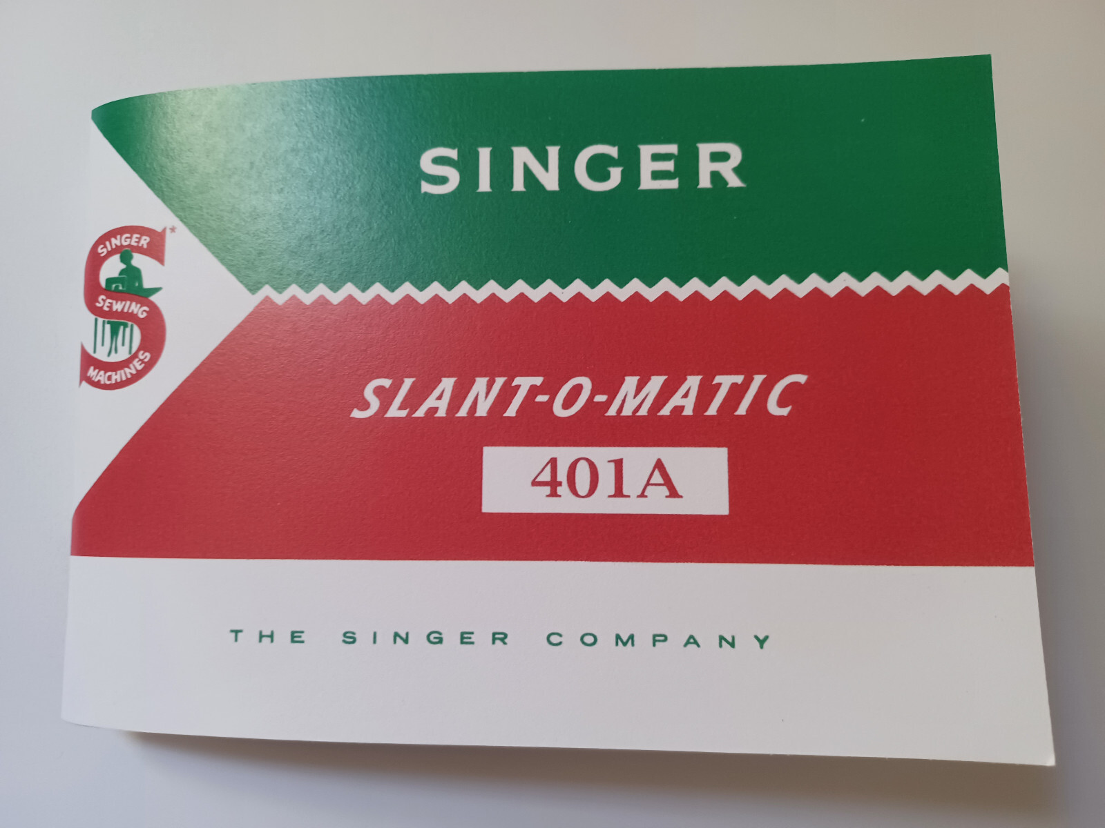 Singer 401 Slant-0-Matic Sewing Machine Manual (401A) 4.25" x 6" Reproduction