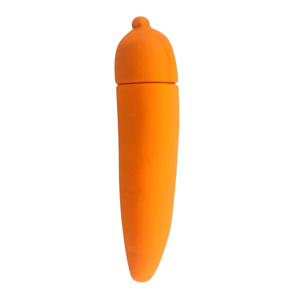 Discreet Carrot-Shaped Vibrator Multi-speed Vibrating Teaser Orgasm Stimulator
