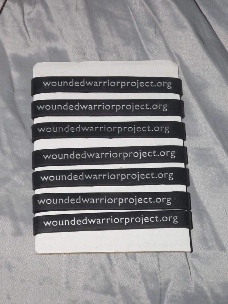 Wounded Warrior Project WWP Black Rubber Wristband "COMMITMENT"