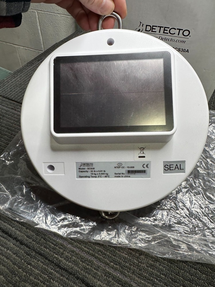 (3) Dectecto Scale SCS30 Solar Hanging Scale 30 Pound Max Capacity (SCALE ONLY)