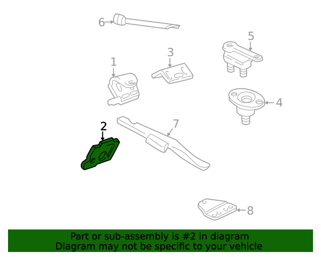 Genuine GM Mount Bracket 15725994