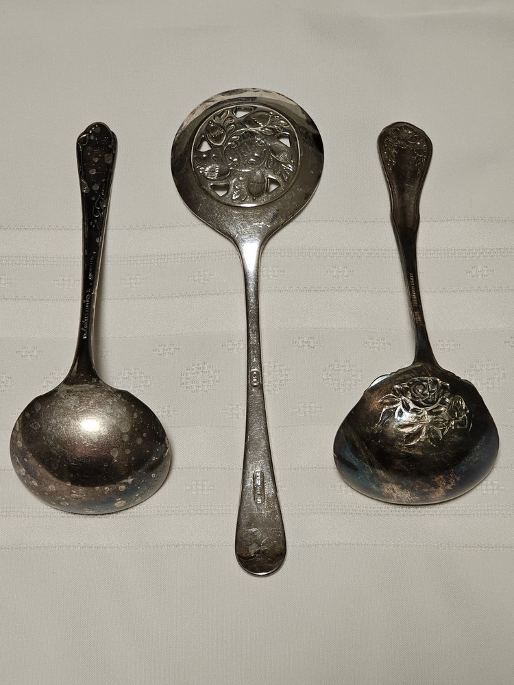 Vintage Assorted Lot - Silverplated Serving Spoons