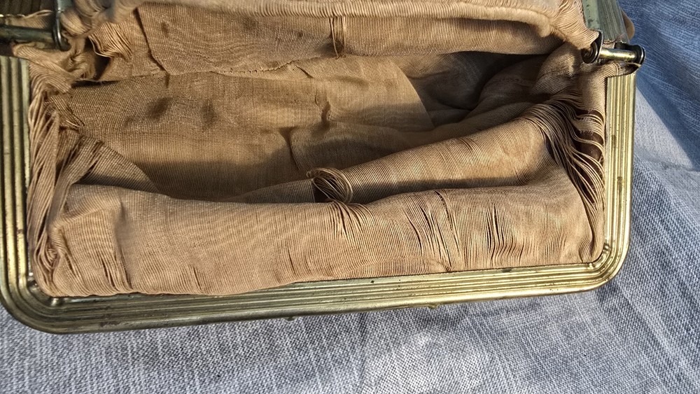 Antique Brown Leather Purse