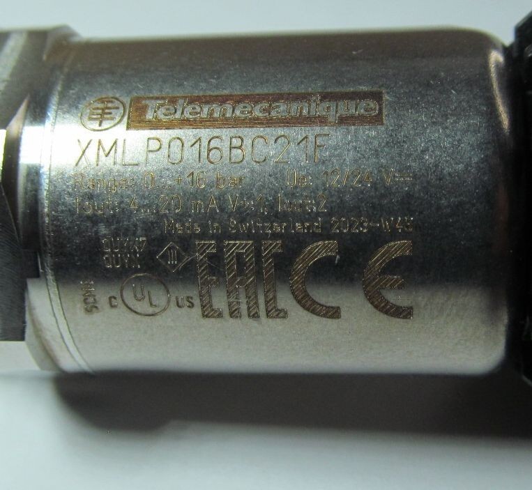 SCHNEIDER TELEMECANIQUE XMLP016BC21FQ/ XMLP016BC21F PRESSURE TRANSMITTER/ SENSOR