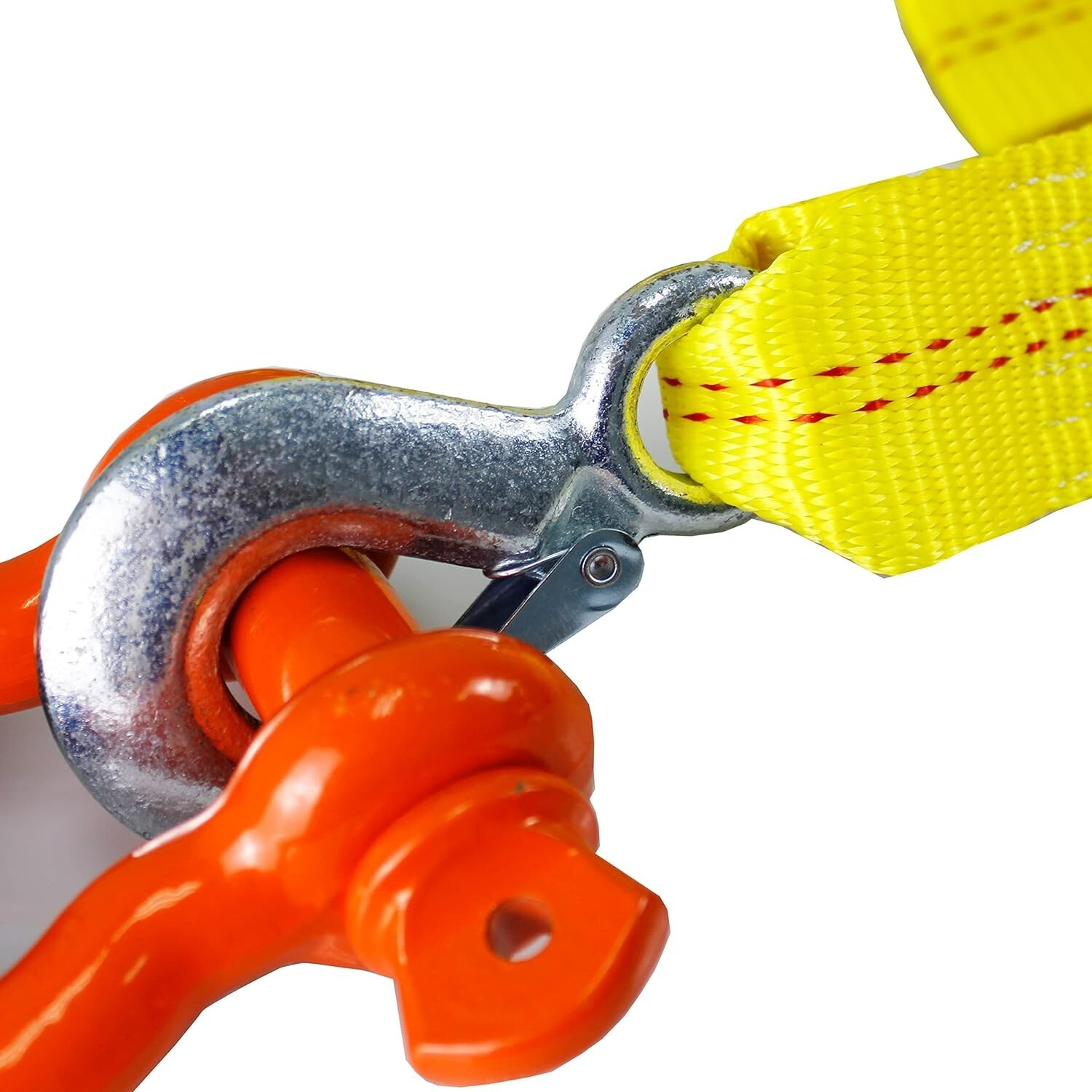 HFS(R) Father's Day 2" x 30 Ft Tow Strap Rope 2 Hooks 10000lb Towing Recovery