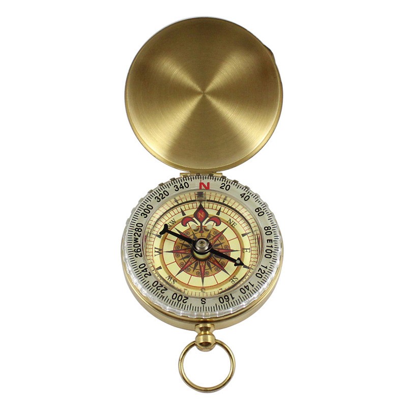 Portable Outdoor Camping Hiking Pocket Luminous Compass Navigation Tools &Gift c