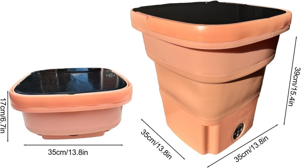 15L Foldable Portable Mini Washer, Small washing Machine for Small clothes