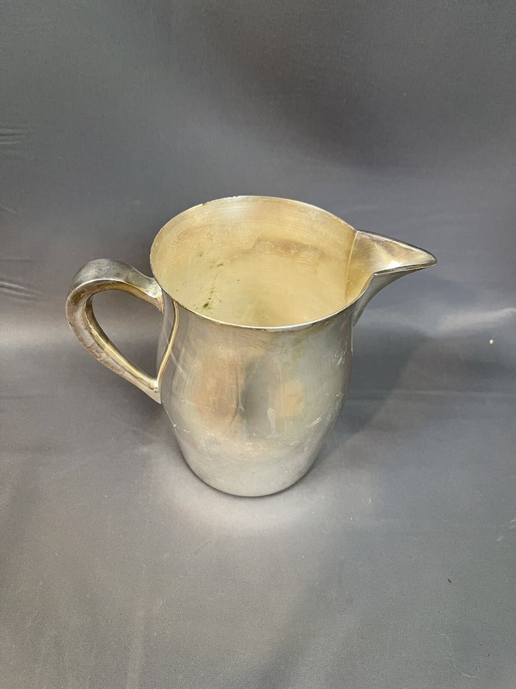Vintage Silverplate Pitcher Academy Silver on Copper 1950s