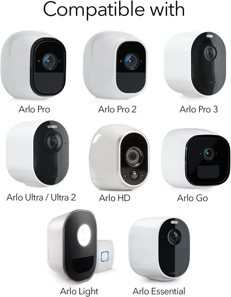 All-in-One Adjustable Wall Mount for Arlo Security Cameras - Waterproof (3 Pack)