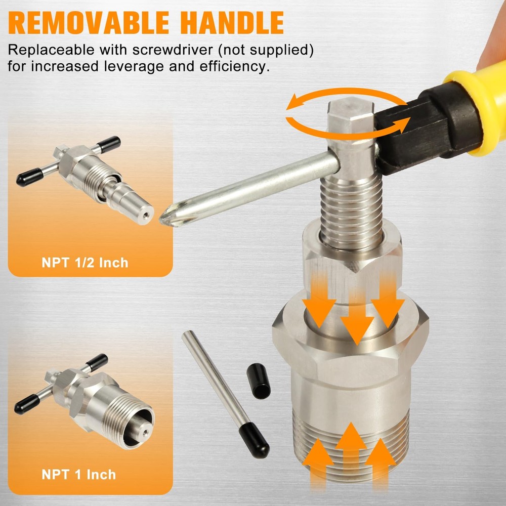 Wells Olive Remover Puller Tool for 1/2 inch 1 inch Plumbing Tools Compressio...