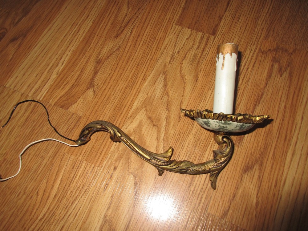 Antique Brass Ceiling Lighting Arm - Replacement Part - Original!