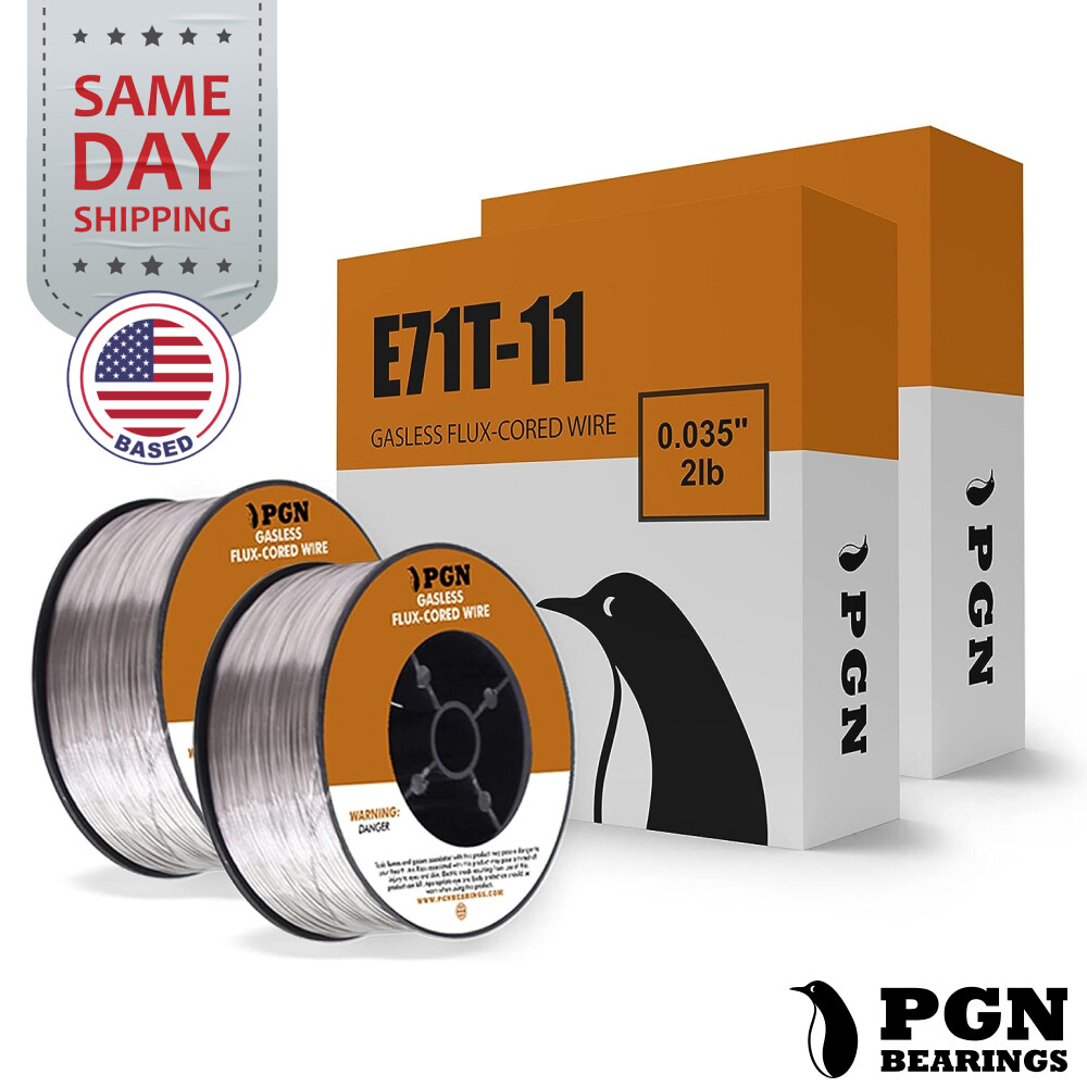 (2 x 2-Lb Spools) E71T-11 .035" Flux Core Welding Wire - Gasless Mild Steel MIG
